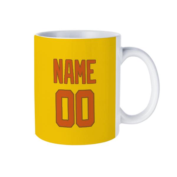 Maßgeschneidertes Gold Orange Becher