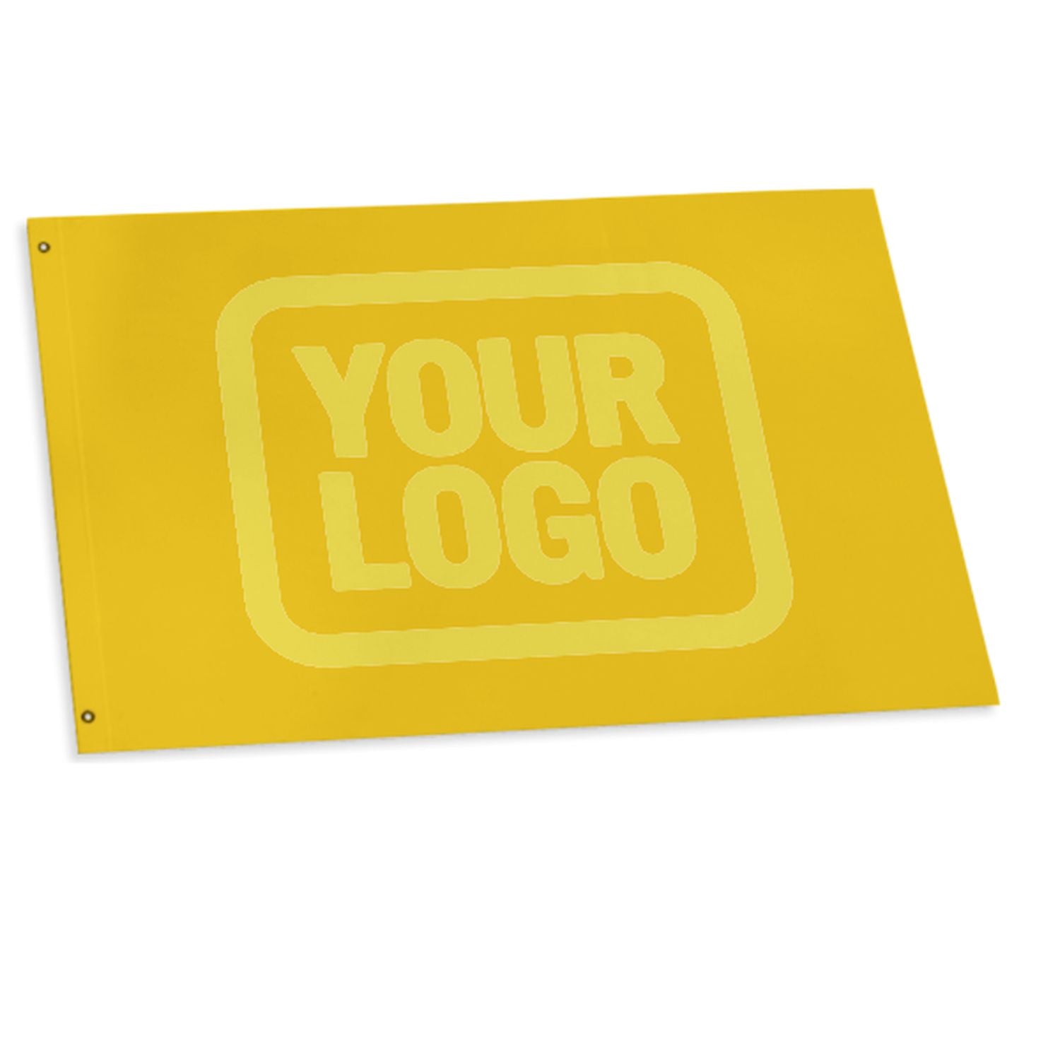 Maßgeschneidertes Gold Blassgelb Flagge