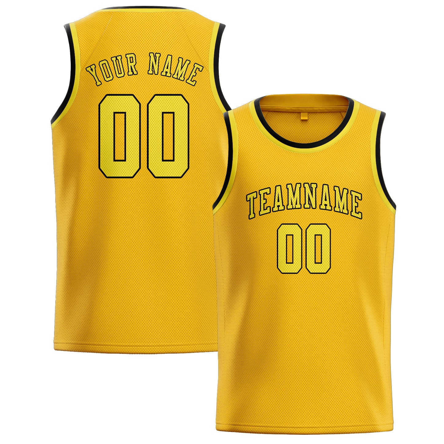 Benutzerdefiniertes Professionelles Gold Blassgelb Basketballtrikot