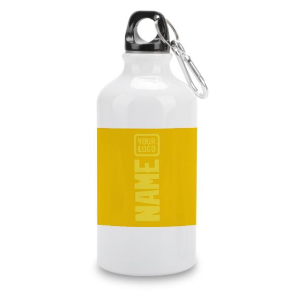 Maßgeschneidertes Gold Blassgelb Sportflasche