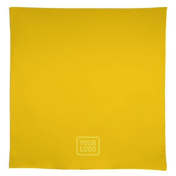 Maßgeschneidertes Gold Blassgelb Quadratische Tischdecke