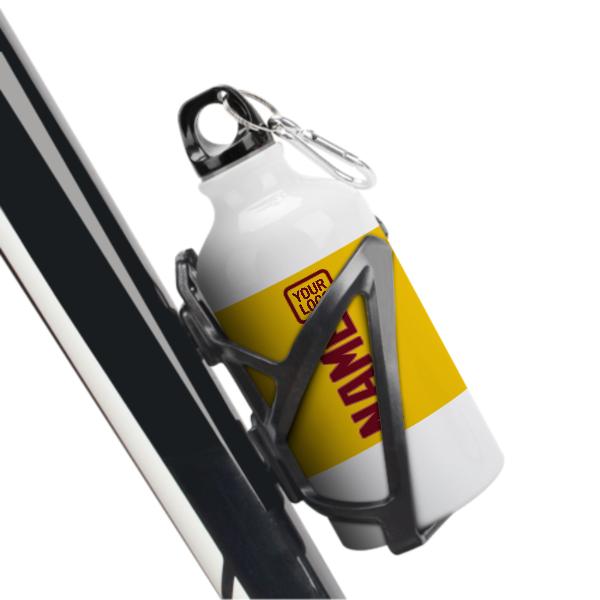 Maßgeschneidertes Gold Karmesinrot Sportflasche