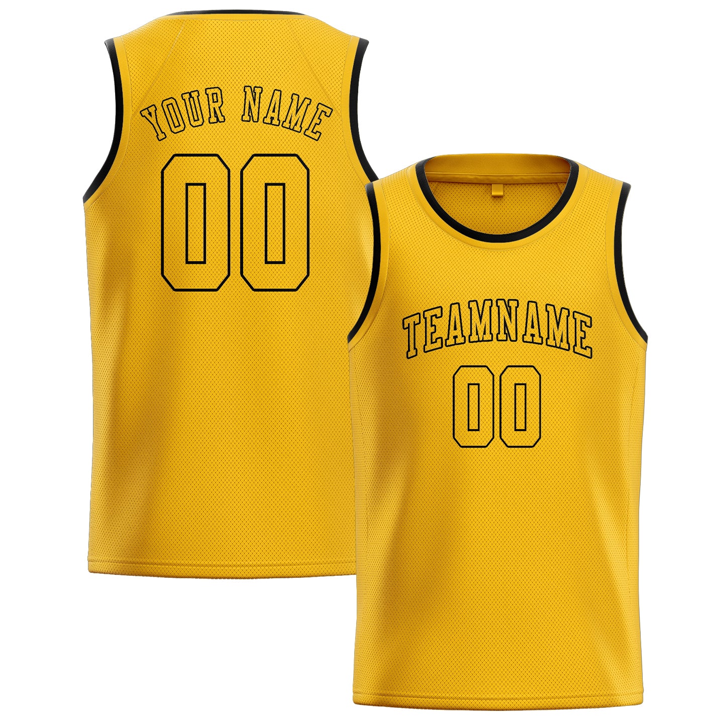 Benutzerdefiniertes Professionelles Gold Gold Basketballtrikot