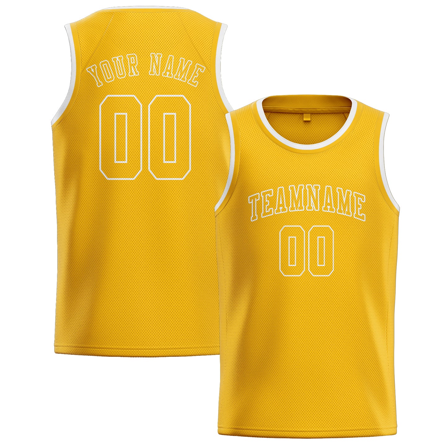 Benutzerdefiniertes Professionelles Gold Gold Basketballtrikot
