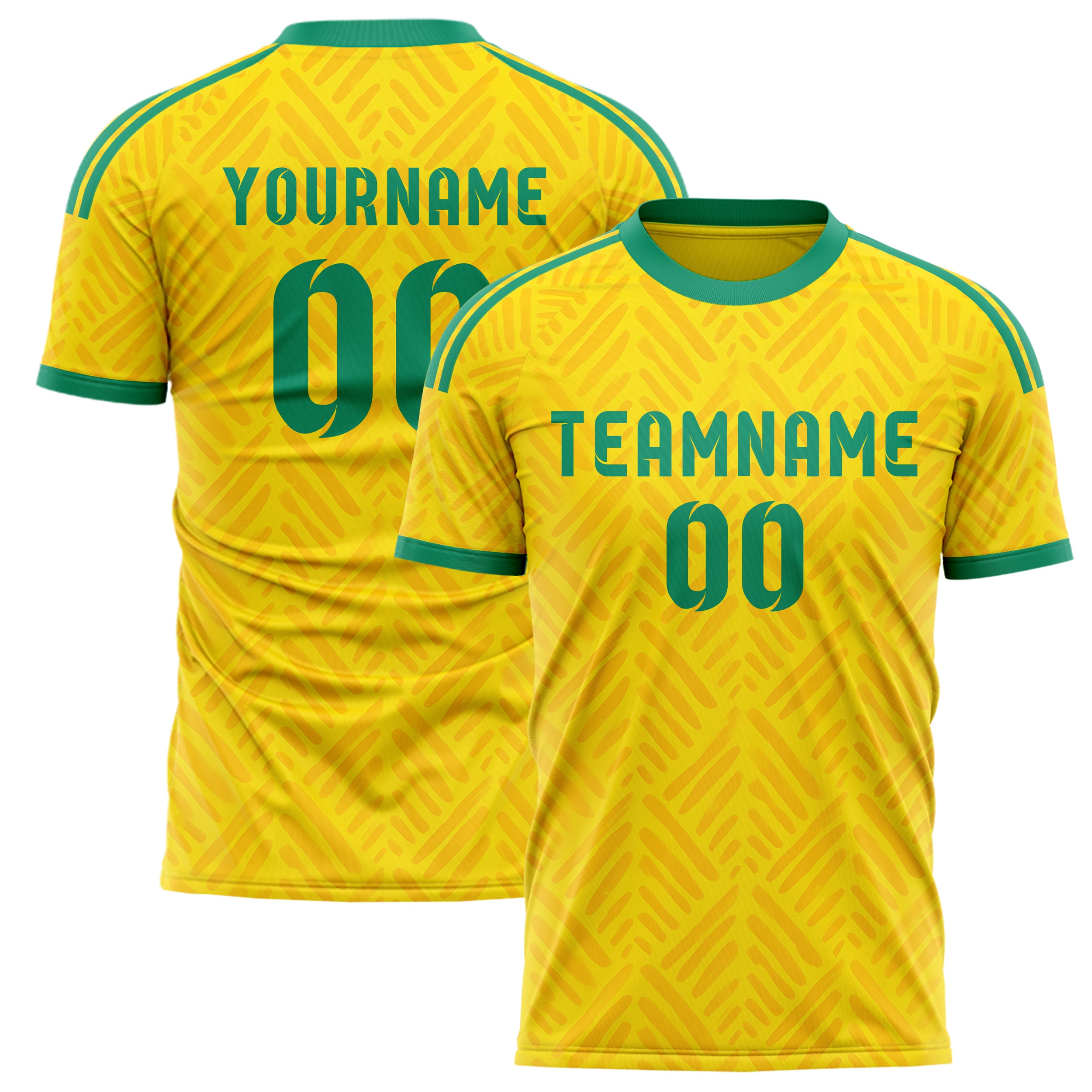 Südafrika Fußballtrikot im Heim-Look – personalisierbarer Name, Nummer & Logo