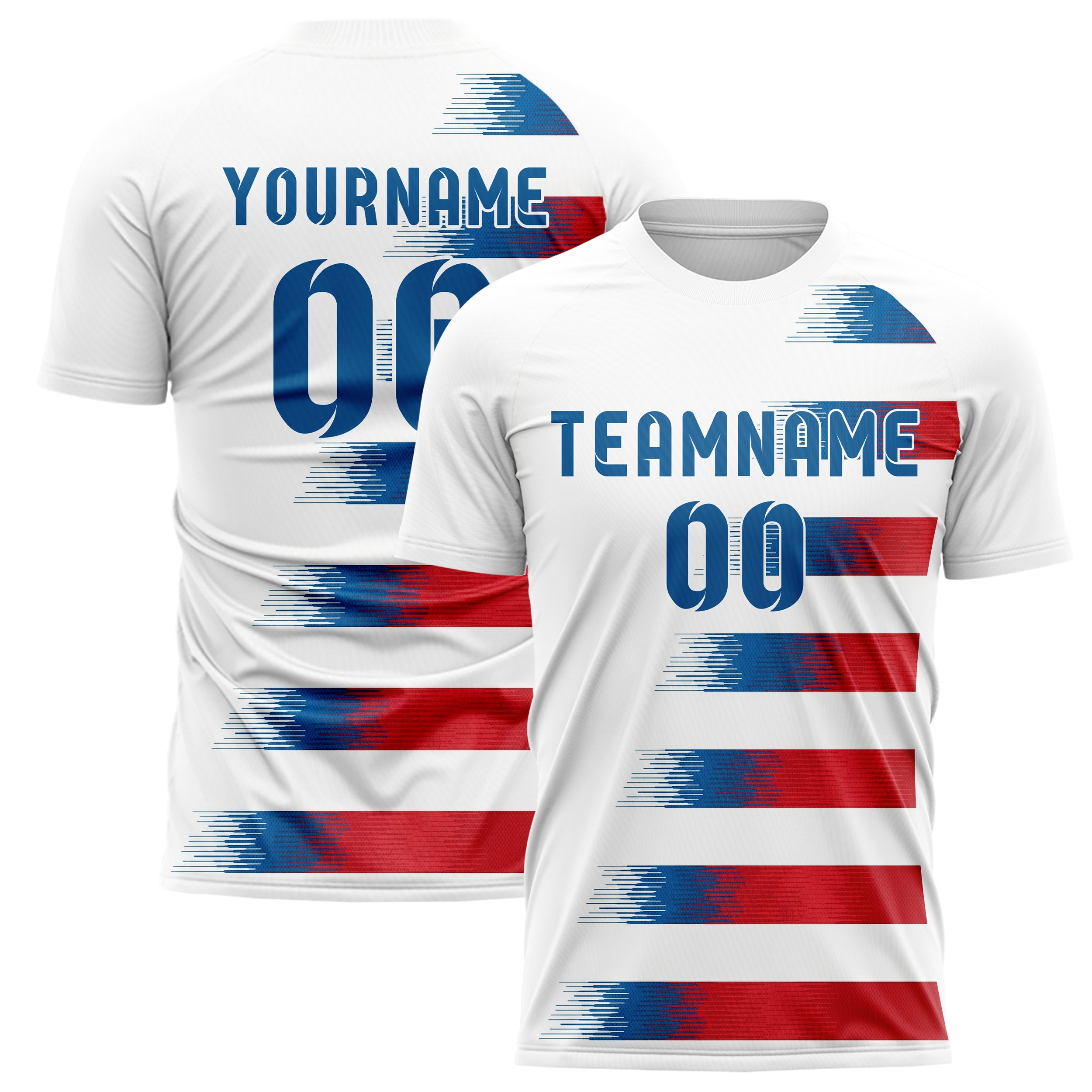 USA Fußballtrikot im Heim-Look – personalisierbarer Name, Nummer & Logo