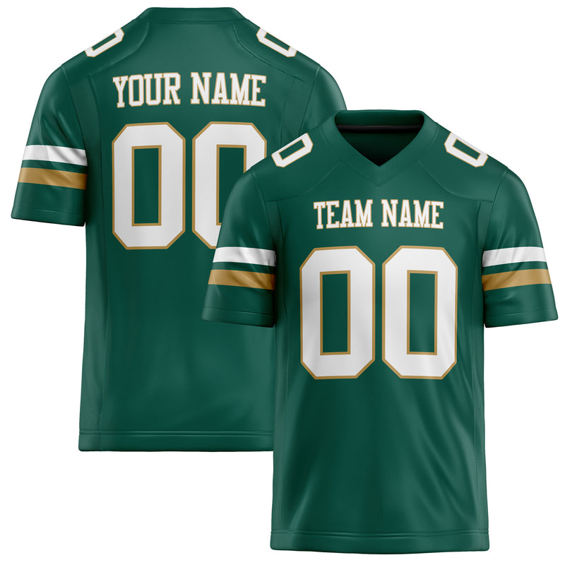 Maßgeschneidertes Professionelles Kelly Grün Weiß Rugbytrikot FT02240730GR200