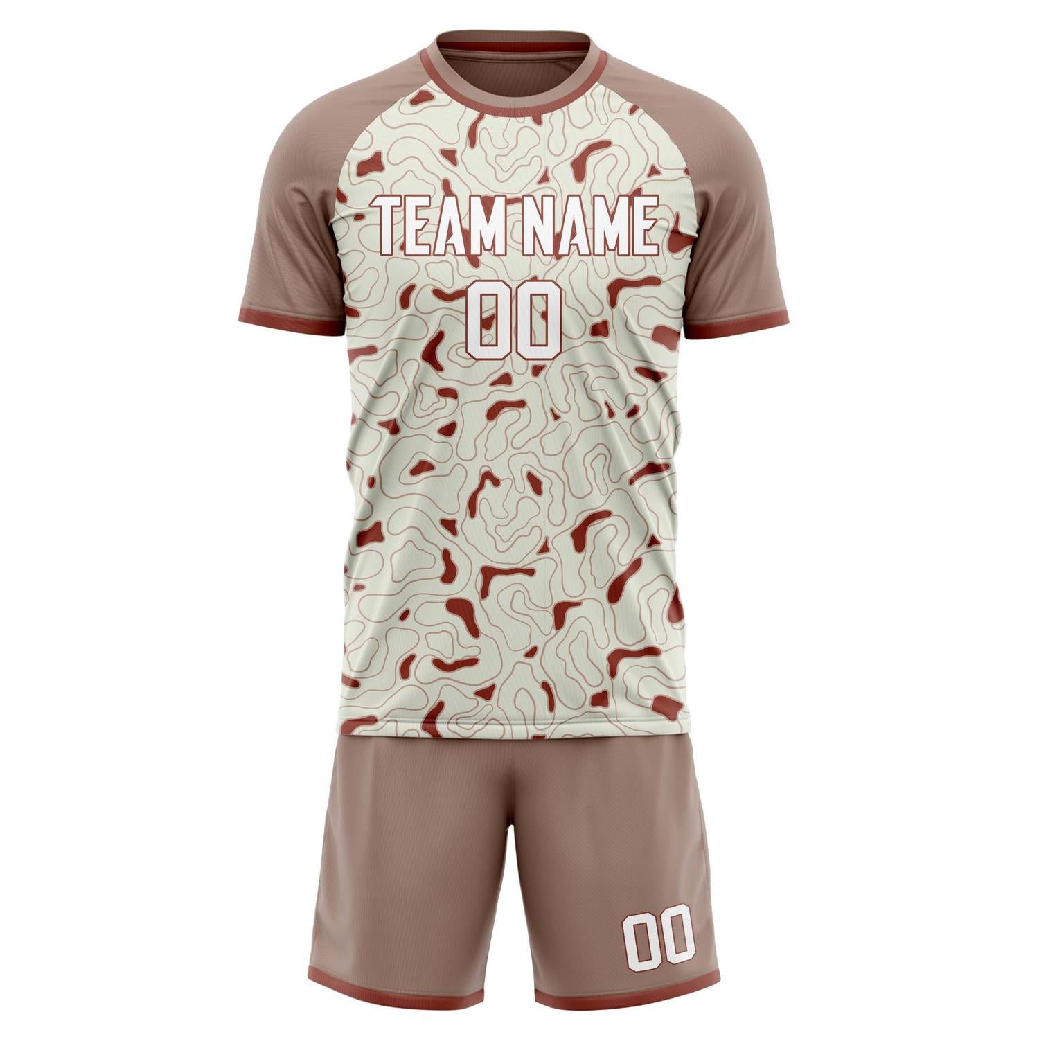 Set di maglie da football personalizzate blu e verdi astratte professionali