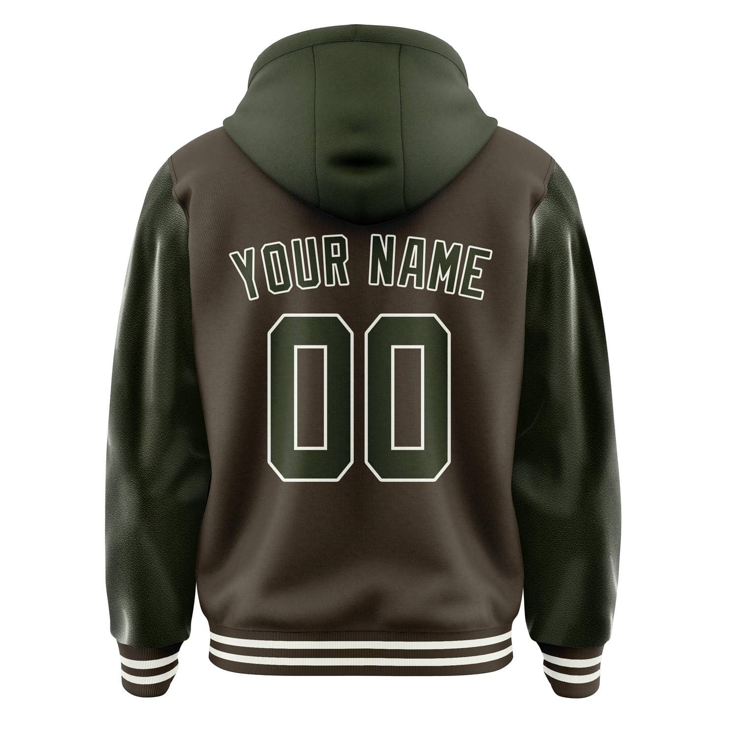 Maßgeschneidertes Braun Dunkles Oliv Jacke