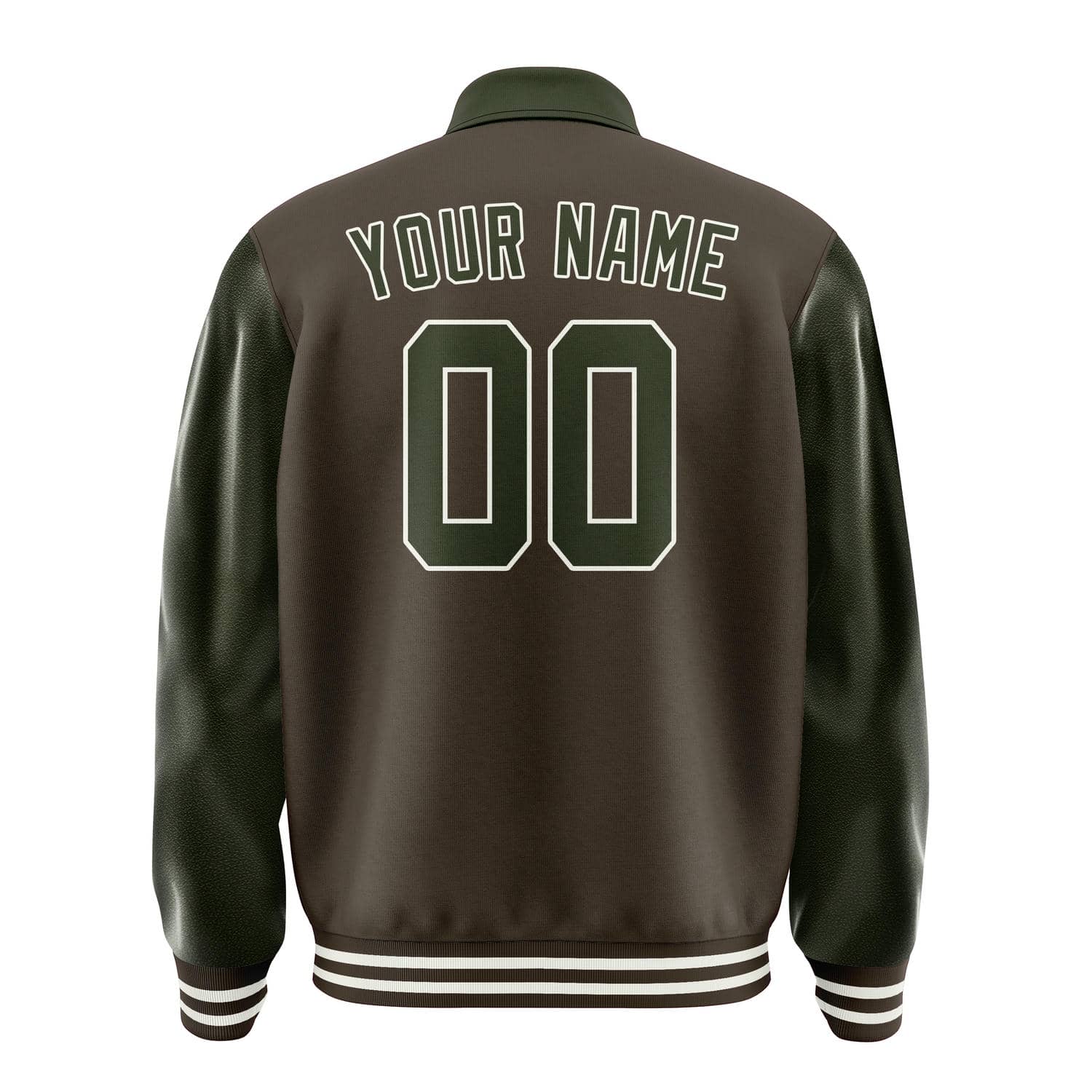 Maßgeschneidertes Braun Dunkles Oliv Jacke