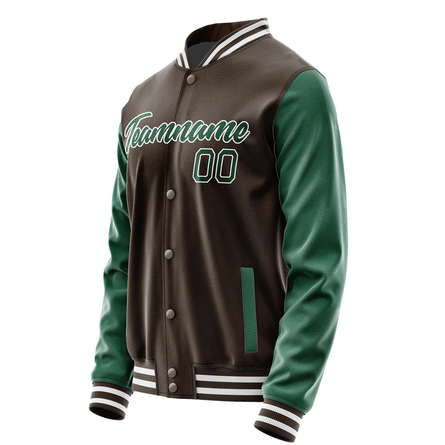 Maßgeschneidertes Braun Moosgrün Jacke JA0101050118B21805