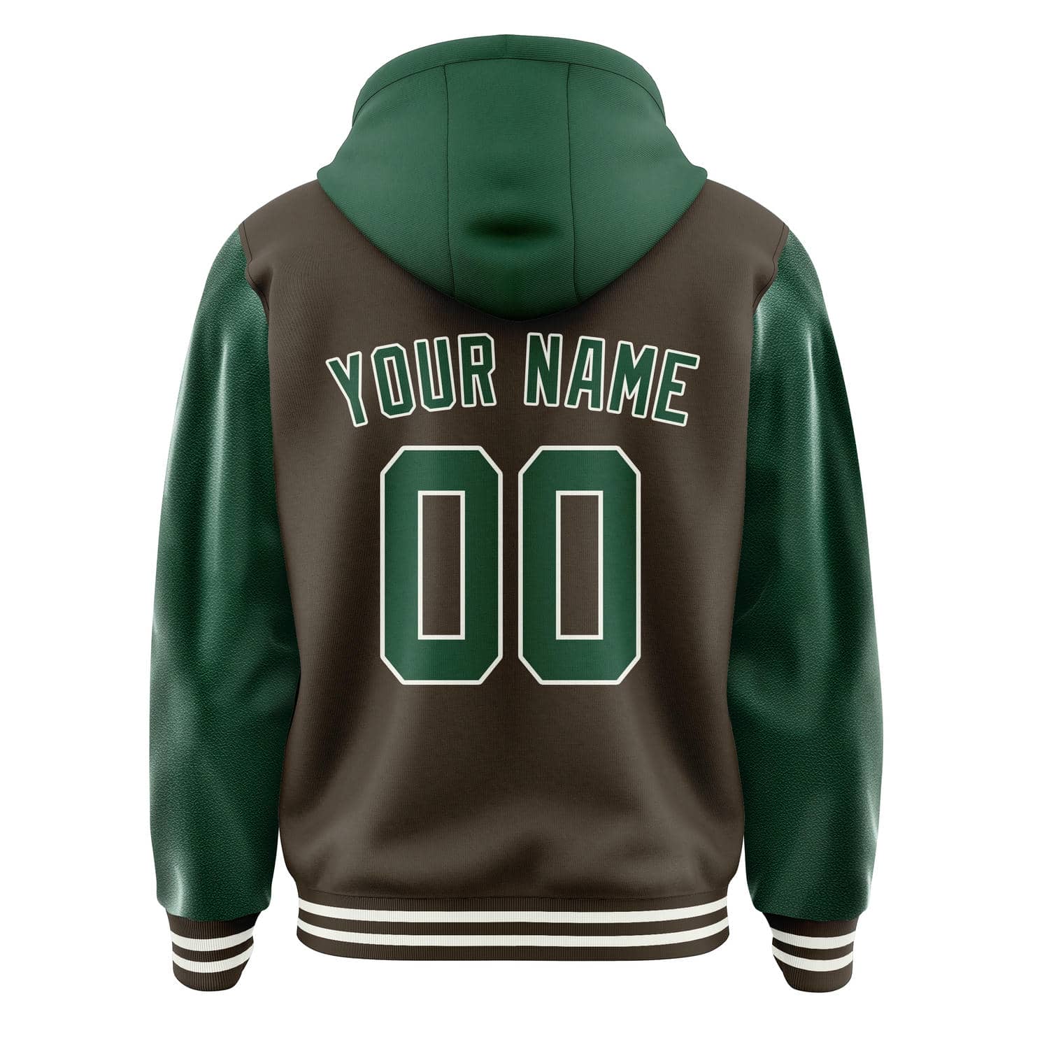 Maßgeschneidertes Braun Moosgrün Jacke