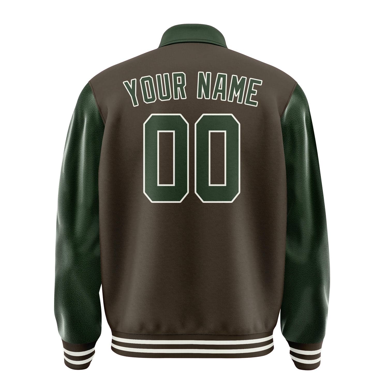 Maßgeschneidertes Braun Tannengrün Jacke