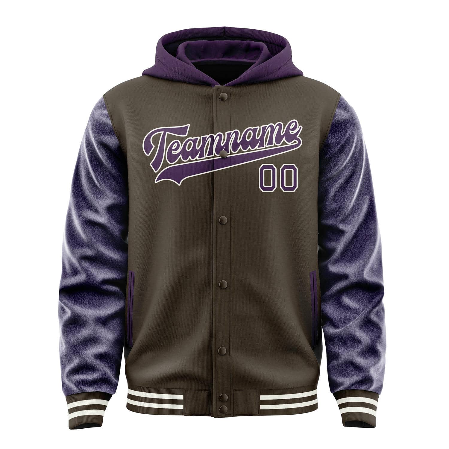 Maßgeschneidertes Braun Lila Jacke