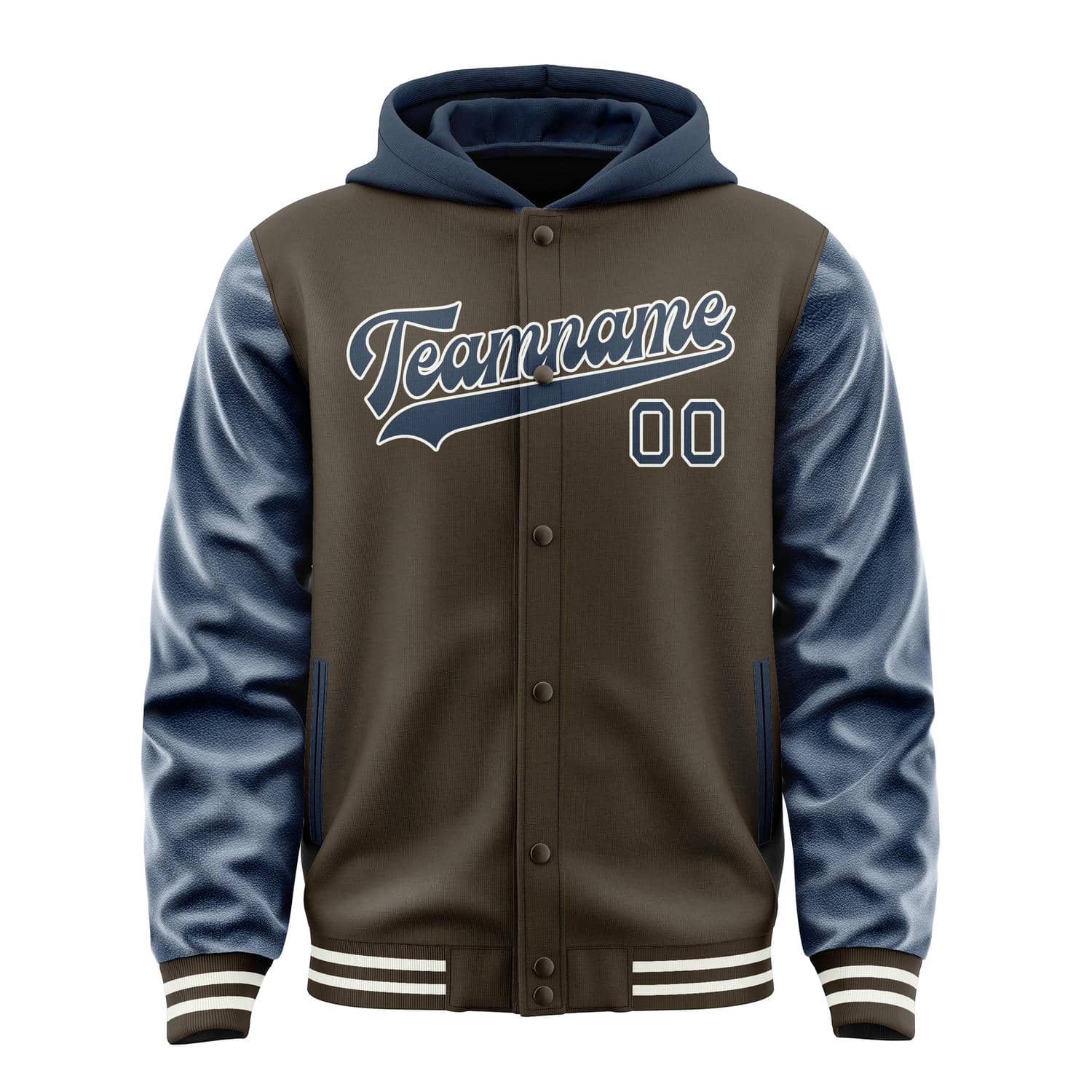 Maßgeschneidertes Braun Marineblau Jacke