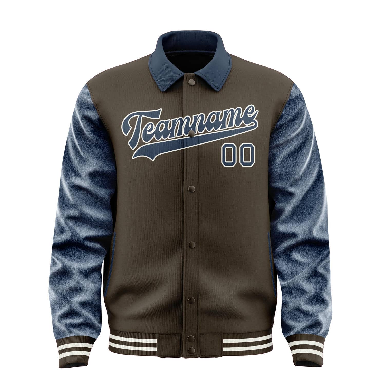 Maßgeschneidertes Braun Marineblau Jacke