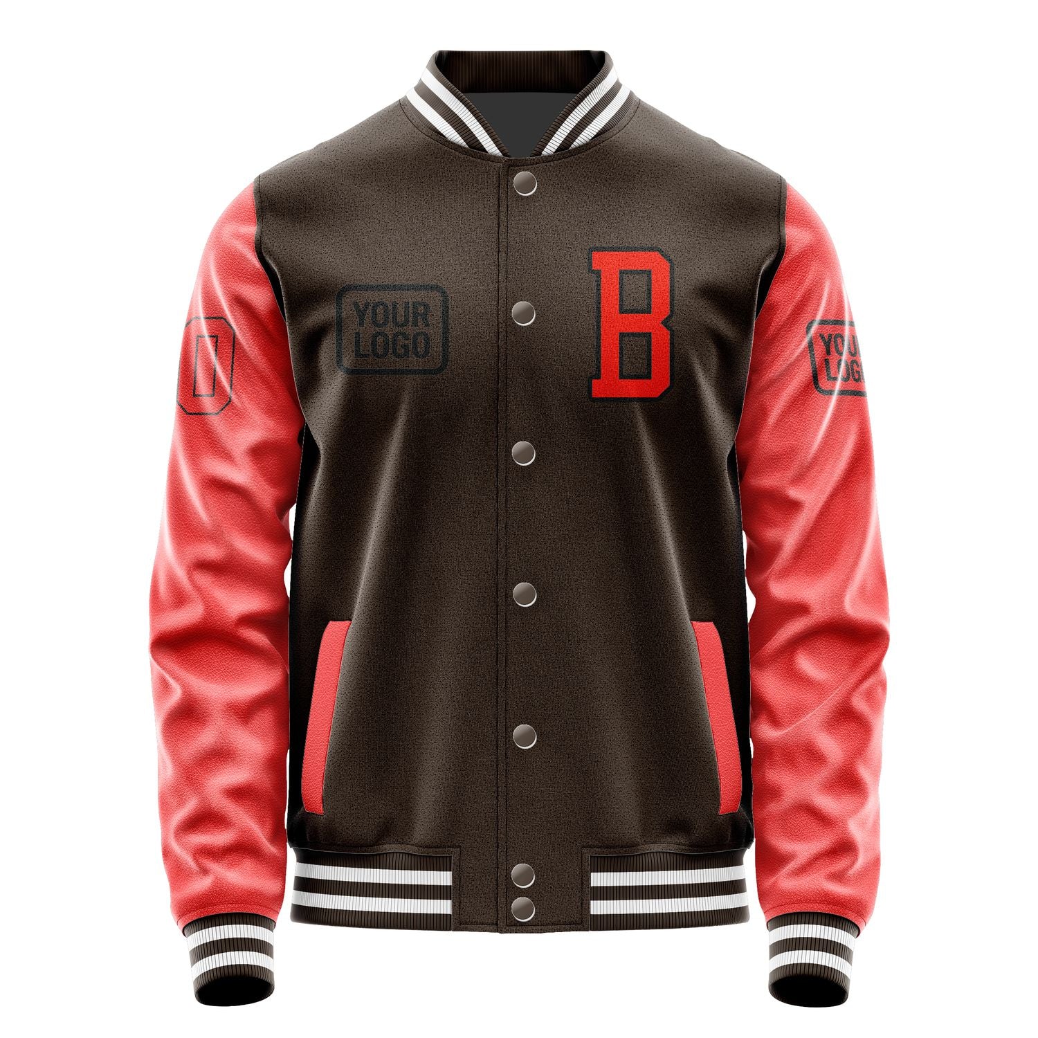 Maßgeschneidertes Braun Orangerot Jacke JA010112011817121217