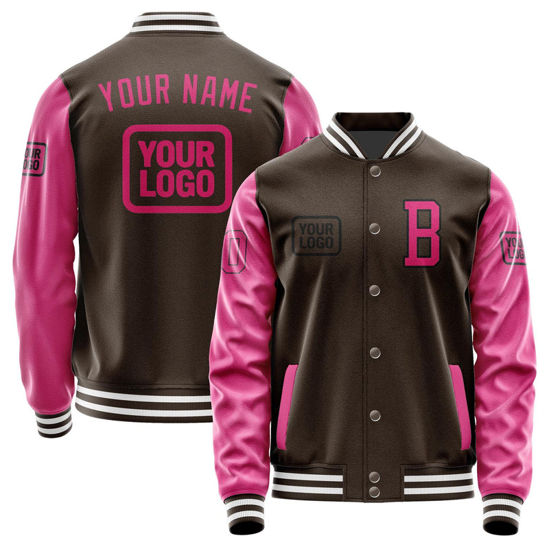 Maßgeschneidertes Braun Rosarot Jacke JA010113011817131317