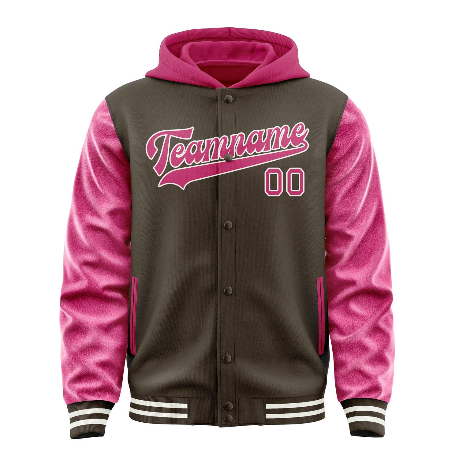 Maßgeschneidertes Braun Rosarot Jacke