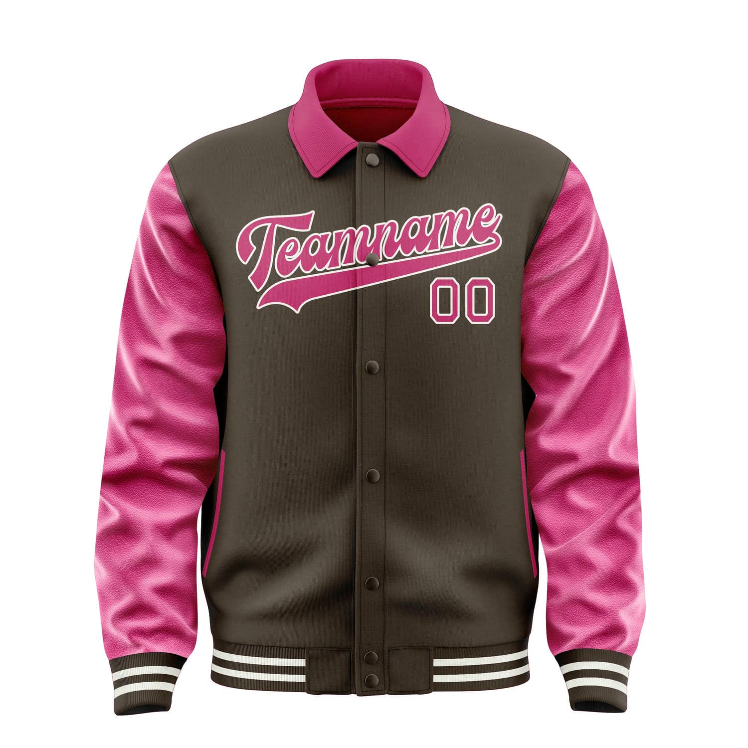 Maßgeschneidertes Braun Rosarot Jacke