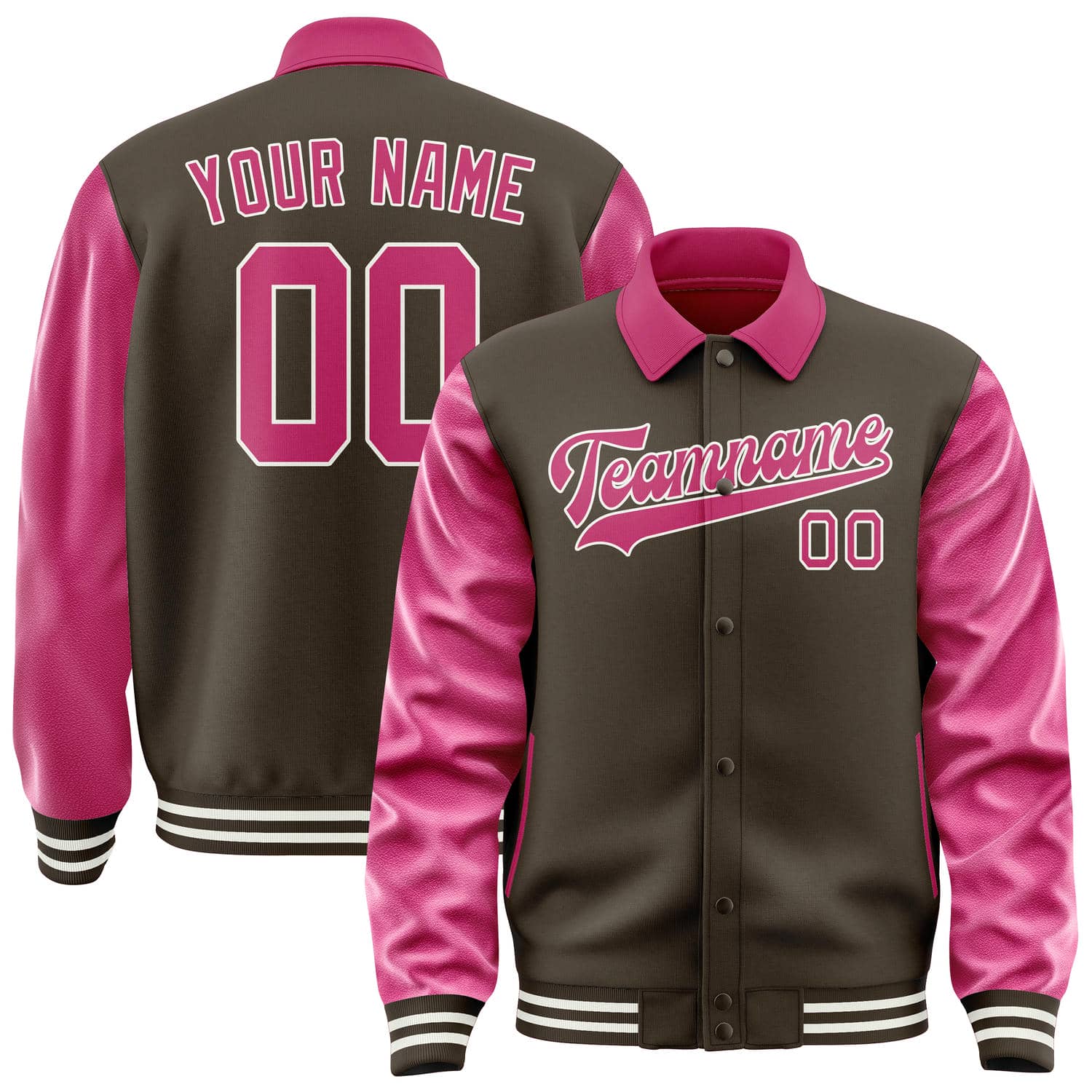 Maßgeschneidertes Braun Rosarot Jacke JA010113011817131317