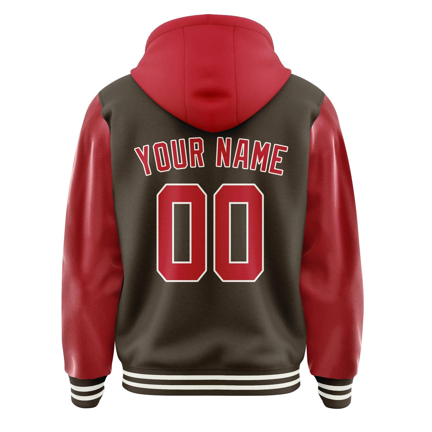 Maßgeschneidertes Braun Rot Jacke