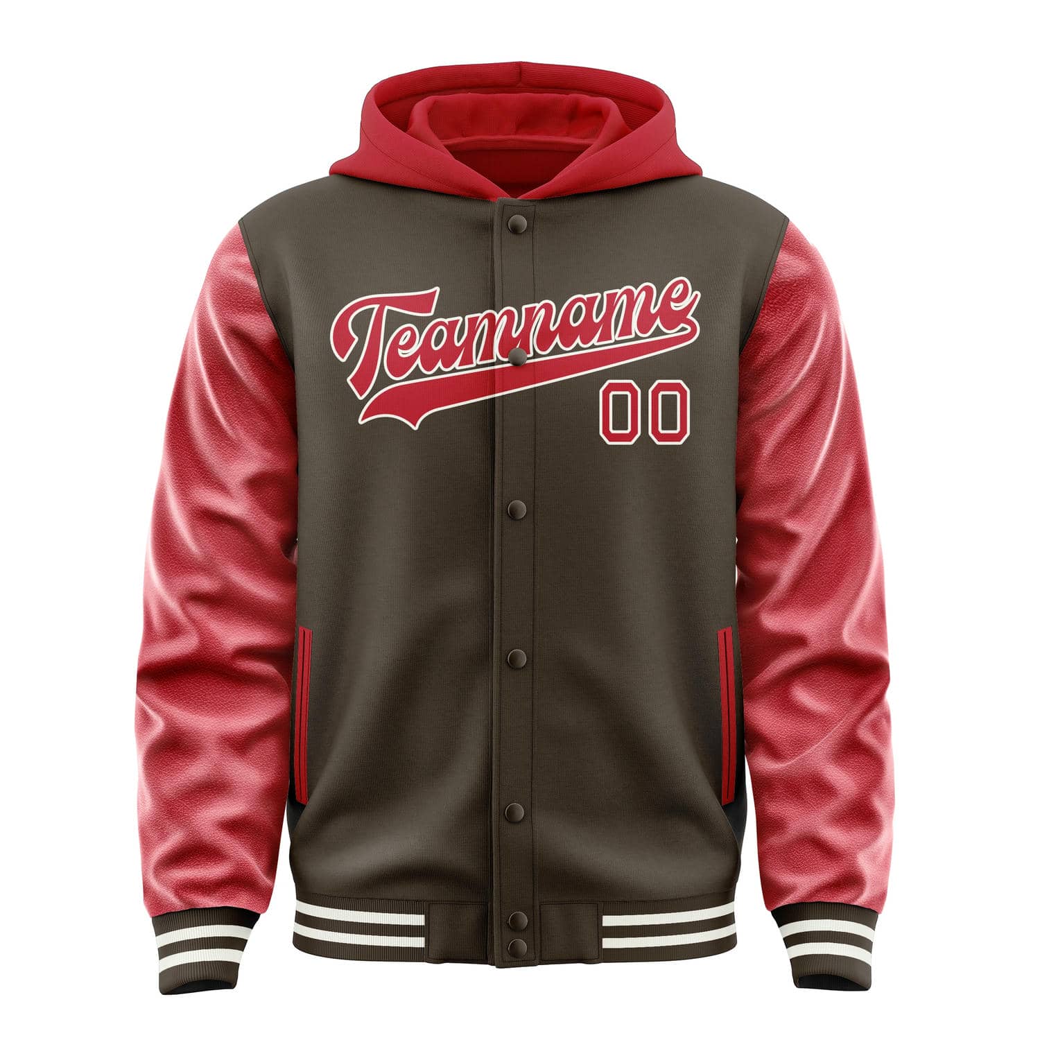 Maßgeschneidertes Braun Rot Jacke