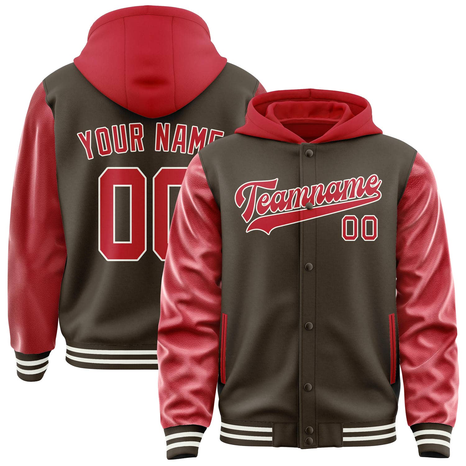Maßgeschneidertes Braun Rot Jacke JA010114011817141417