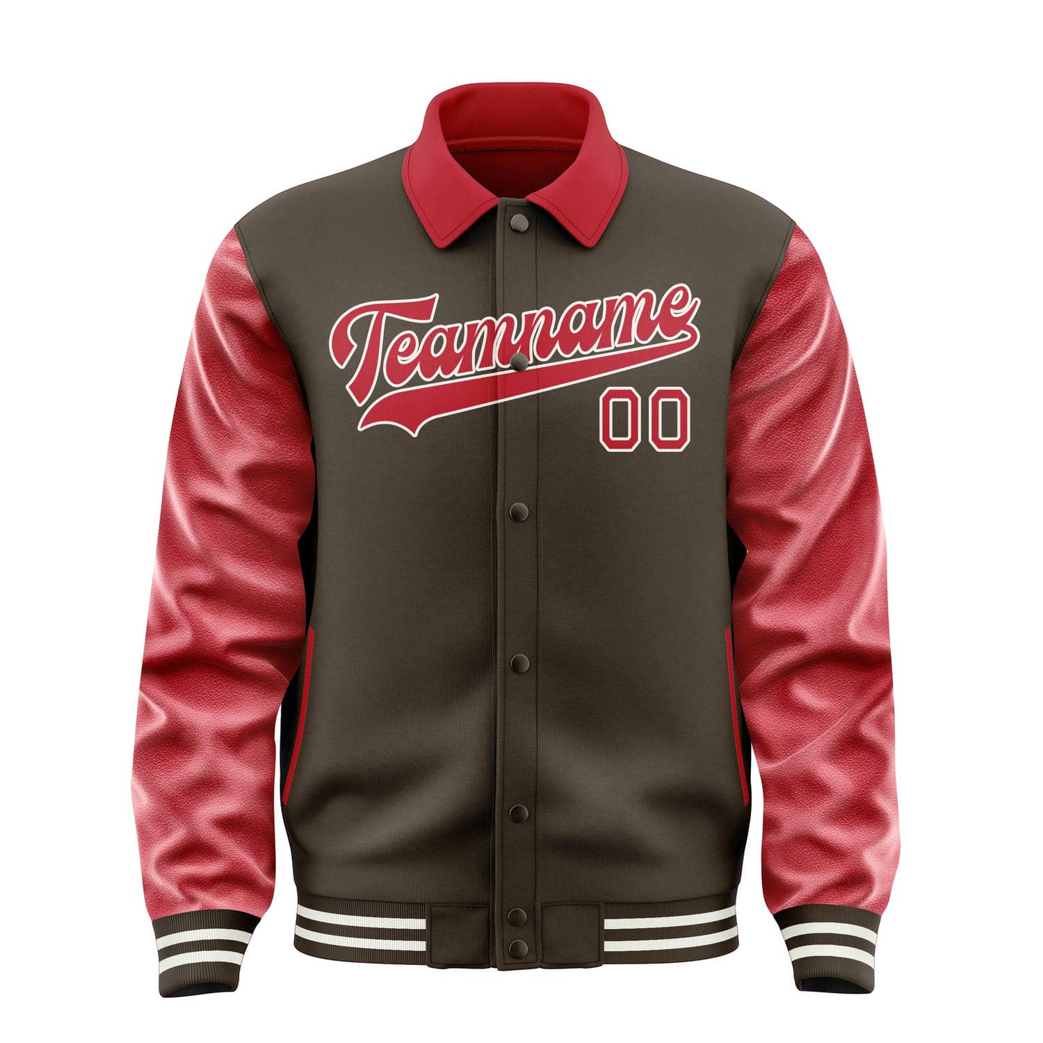 Maßgeschneidertes Braun Rot Jacke