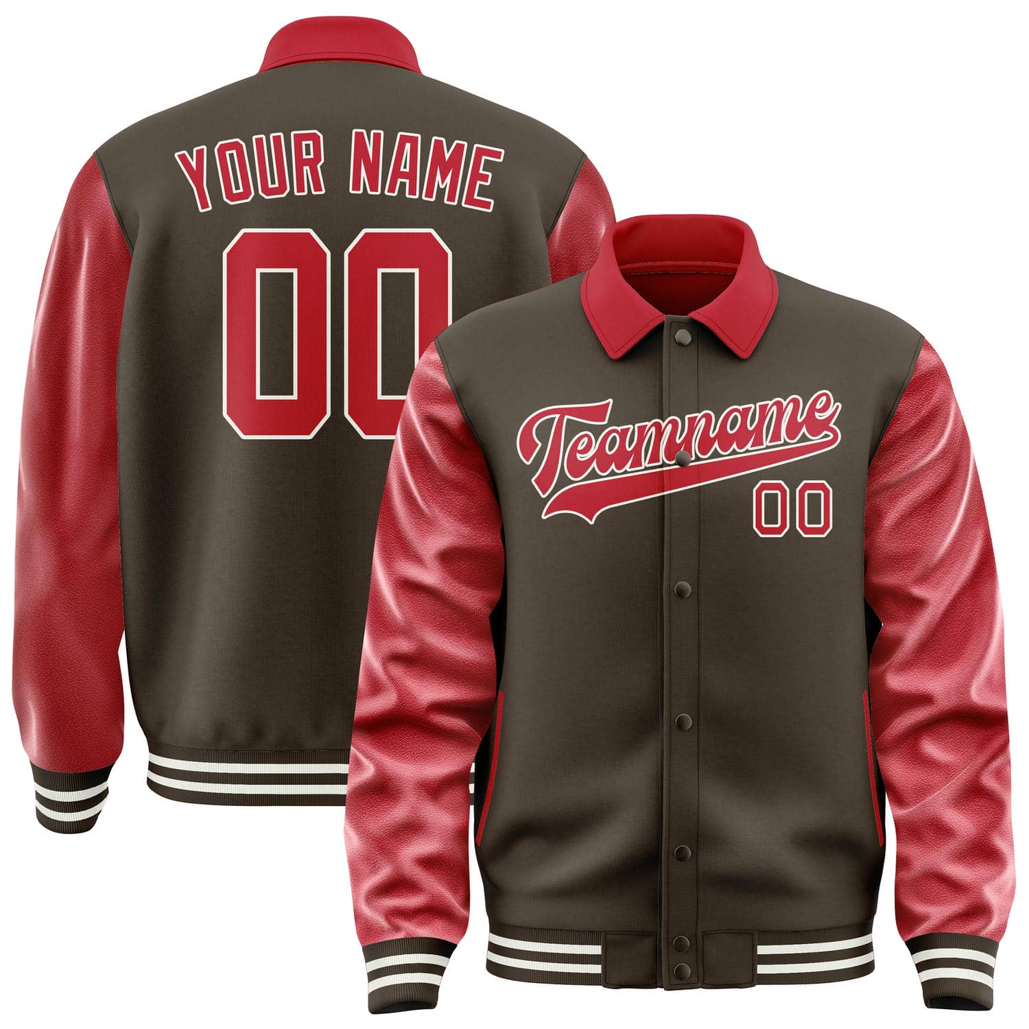 Maßgeschneidertes Braun Rot Jacke JA010114011817141417
