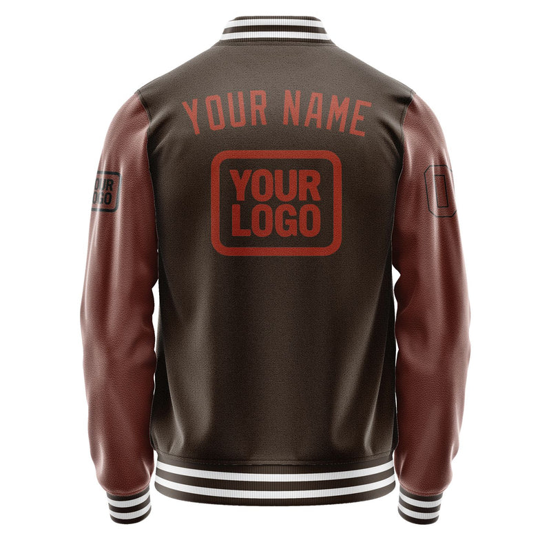 Maßgeschneidertes Braun Korallenrot Jacke JA010116011817161617