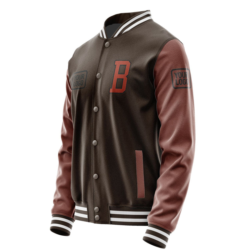 Maßgeschneidertes Braun Korallenrot Jacke JA010116011817161617