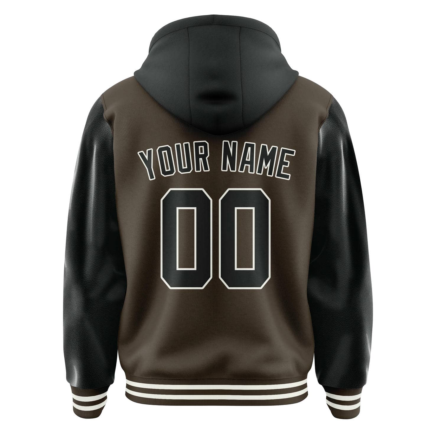 Maßgeschneidertes Braun Schwarz Jacke