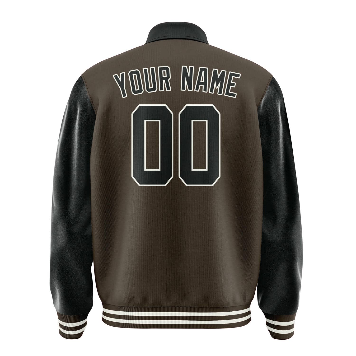 Maßgeschneidertes Braun Schwarz Jacke