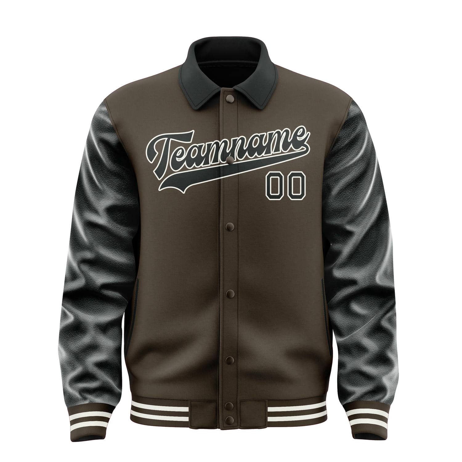 Maßgeschneidertes Braun Schwarz Jacke