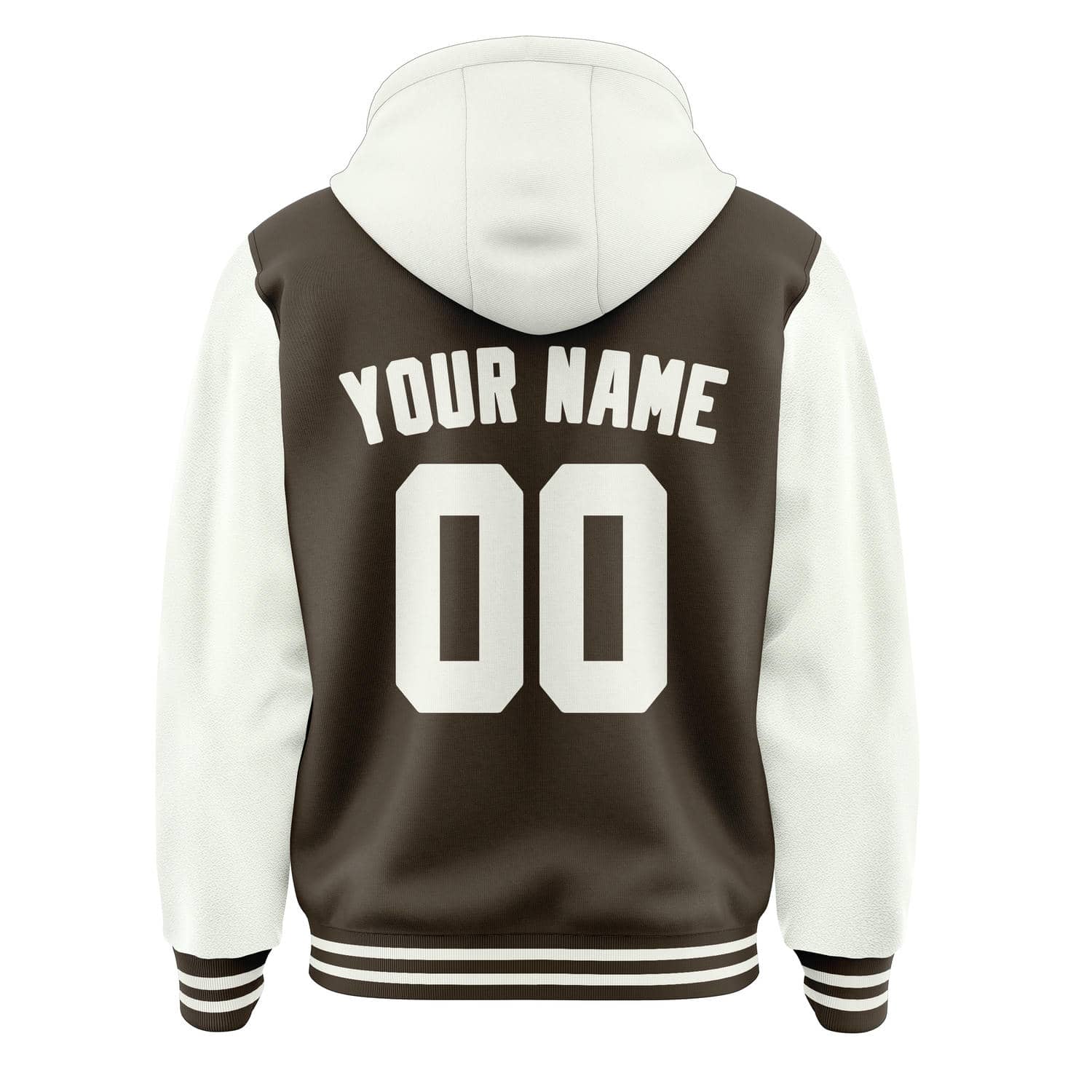 Maßgeschneidertes Braun Weiß Jacke