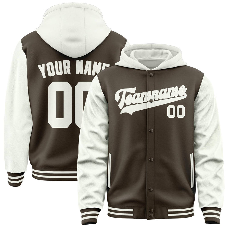 Maßgeschneidertes Braun Weiß Jacke JA010118011817181817
