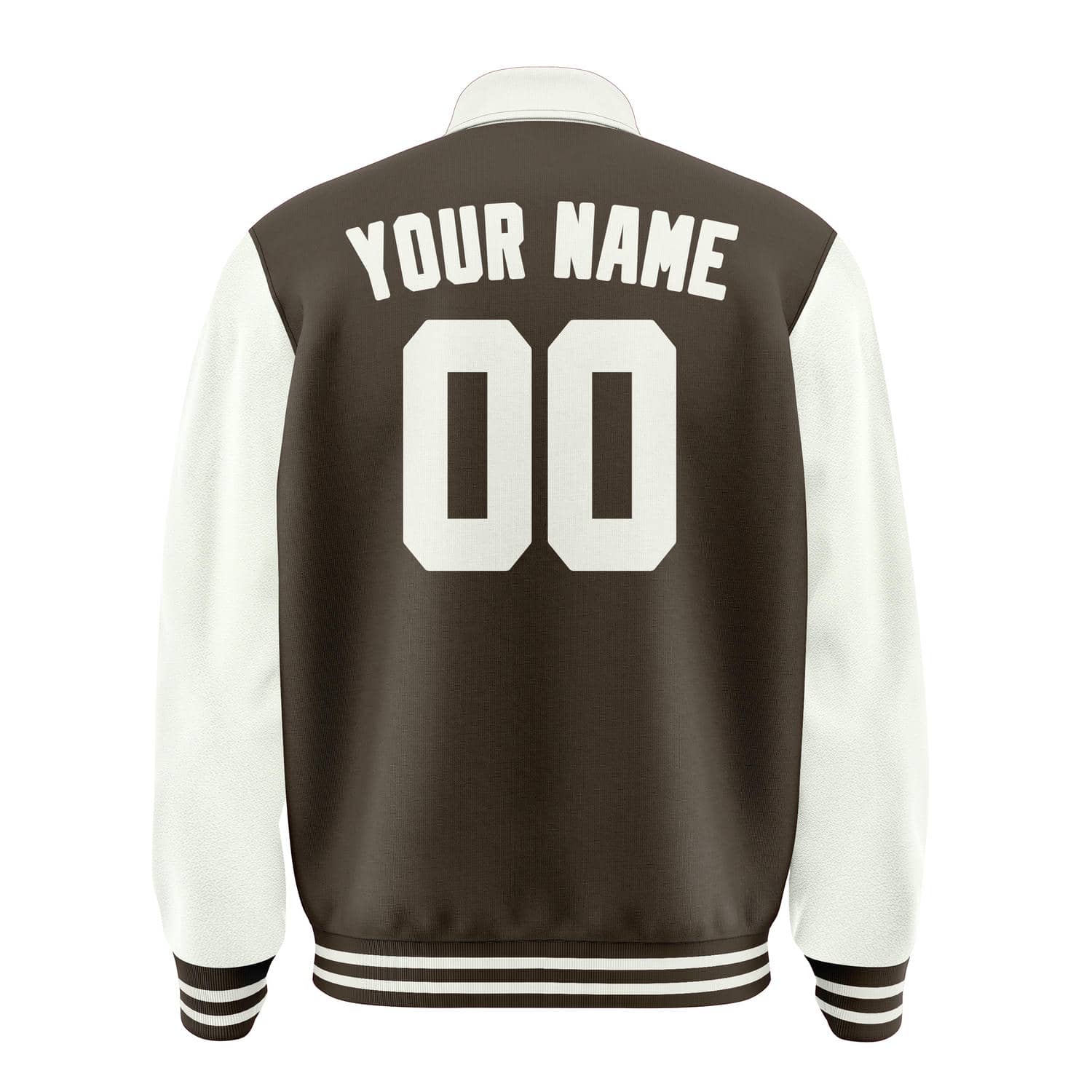 Maßgeschneidertes Braun Weiß Jacke