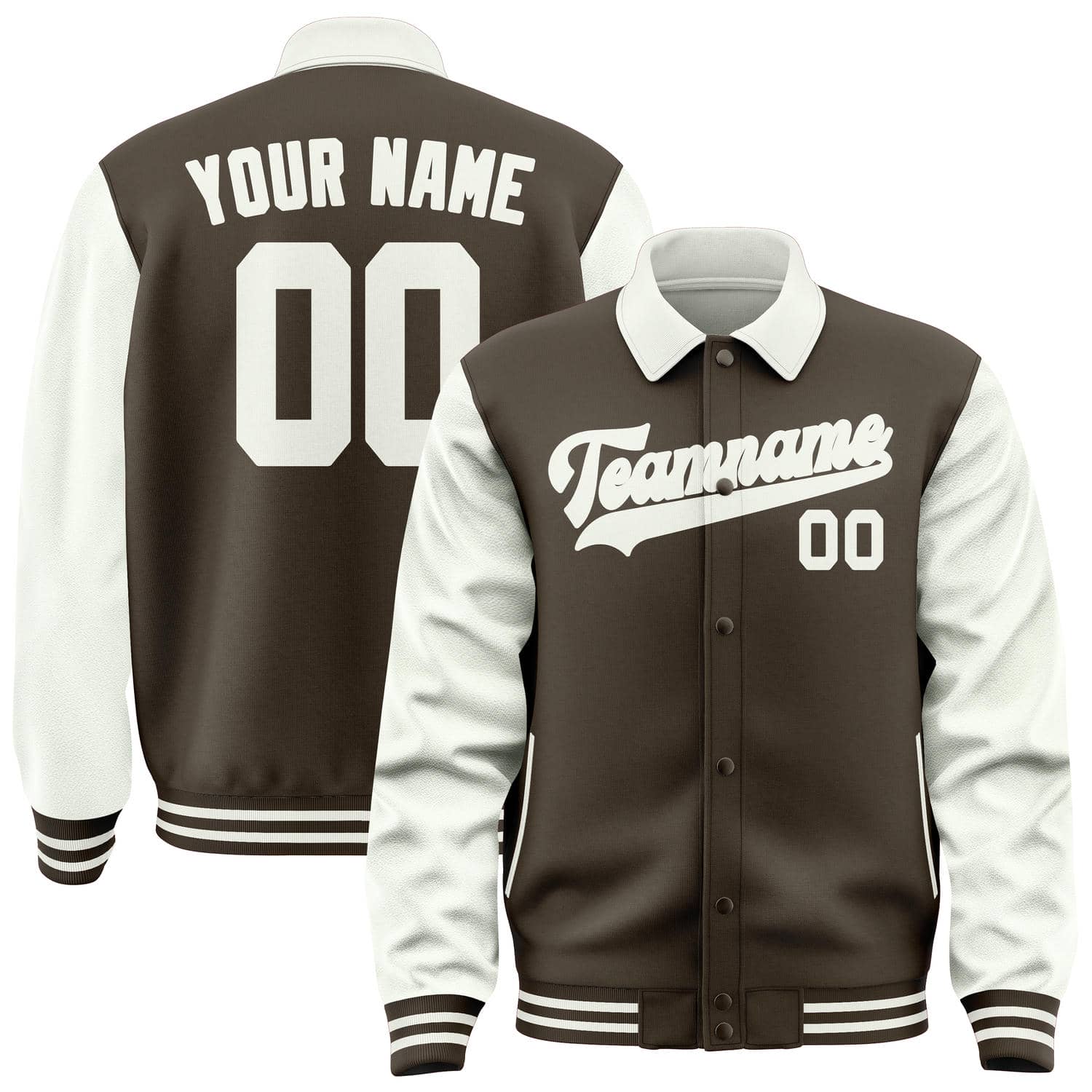 Maßgeschneidertes Braun Weiß Jacke JA010118011817181817