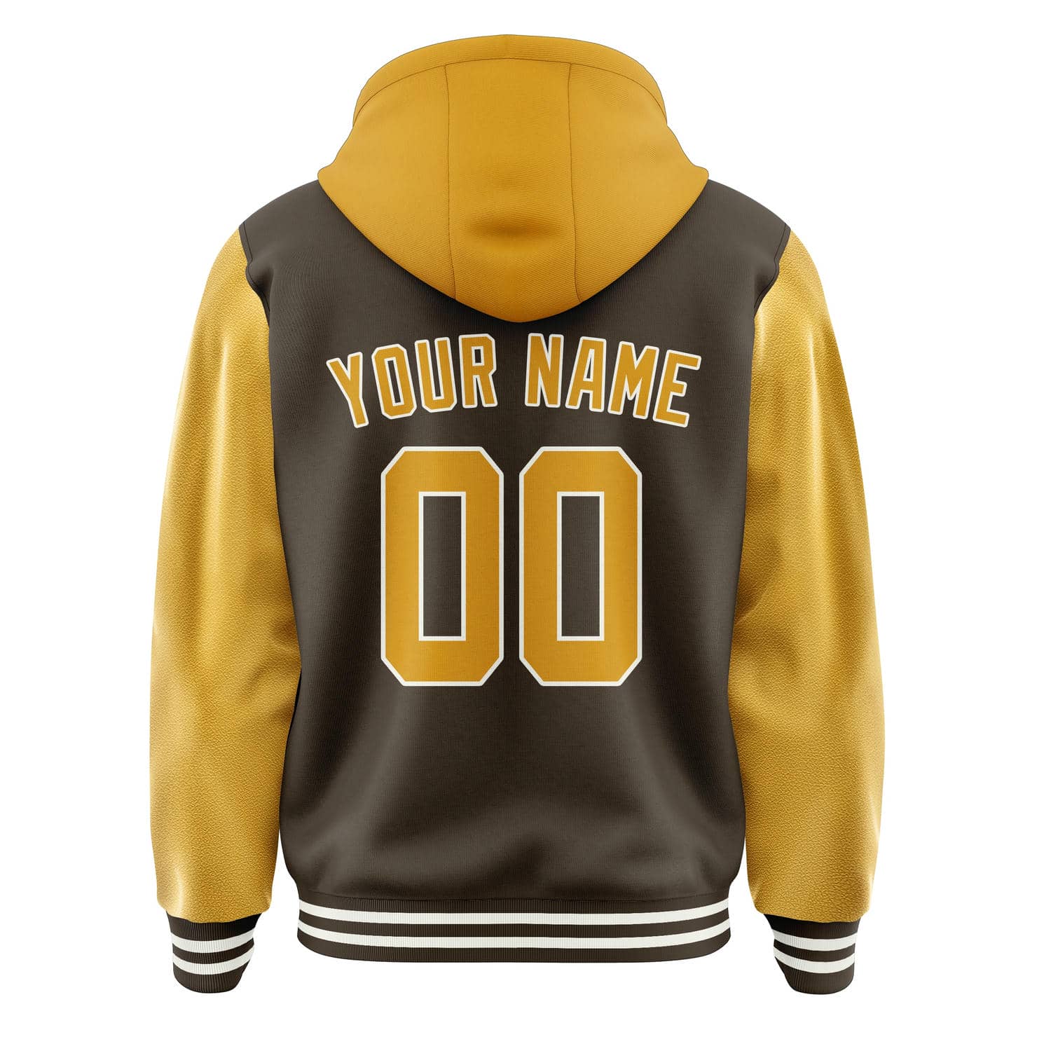 Maßgeschneidertes Braun Gelb Jacke