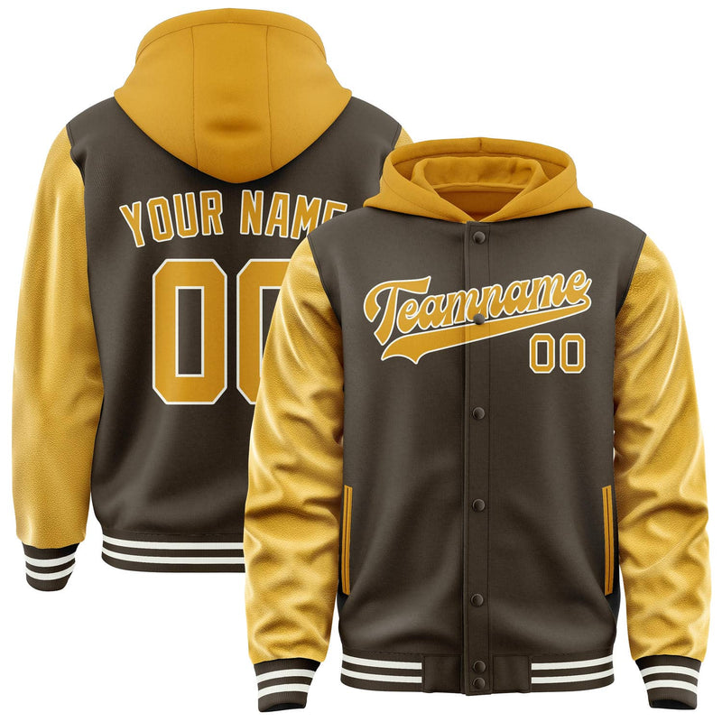 Maßgeschneidertes Braun Gelb Jacke JA010119011817191917