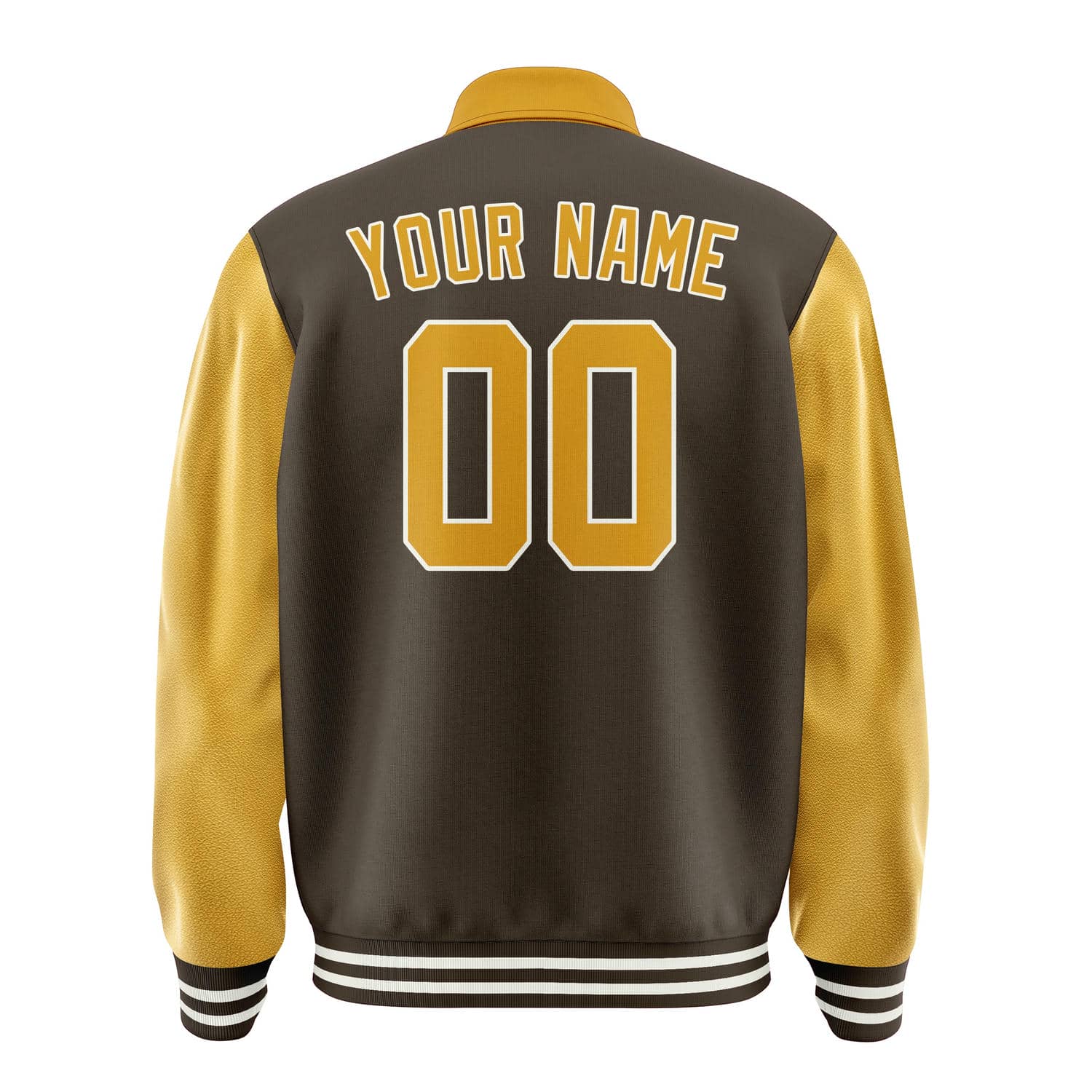 Maßgeschneidertes Braun Gelb Jacke