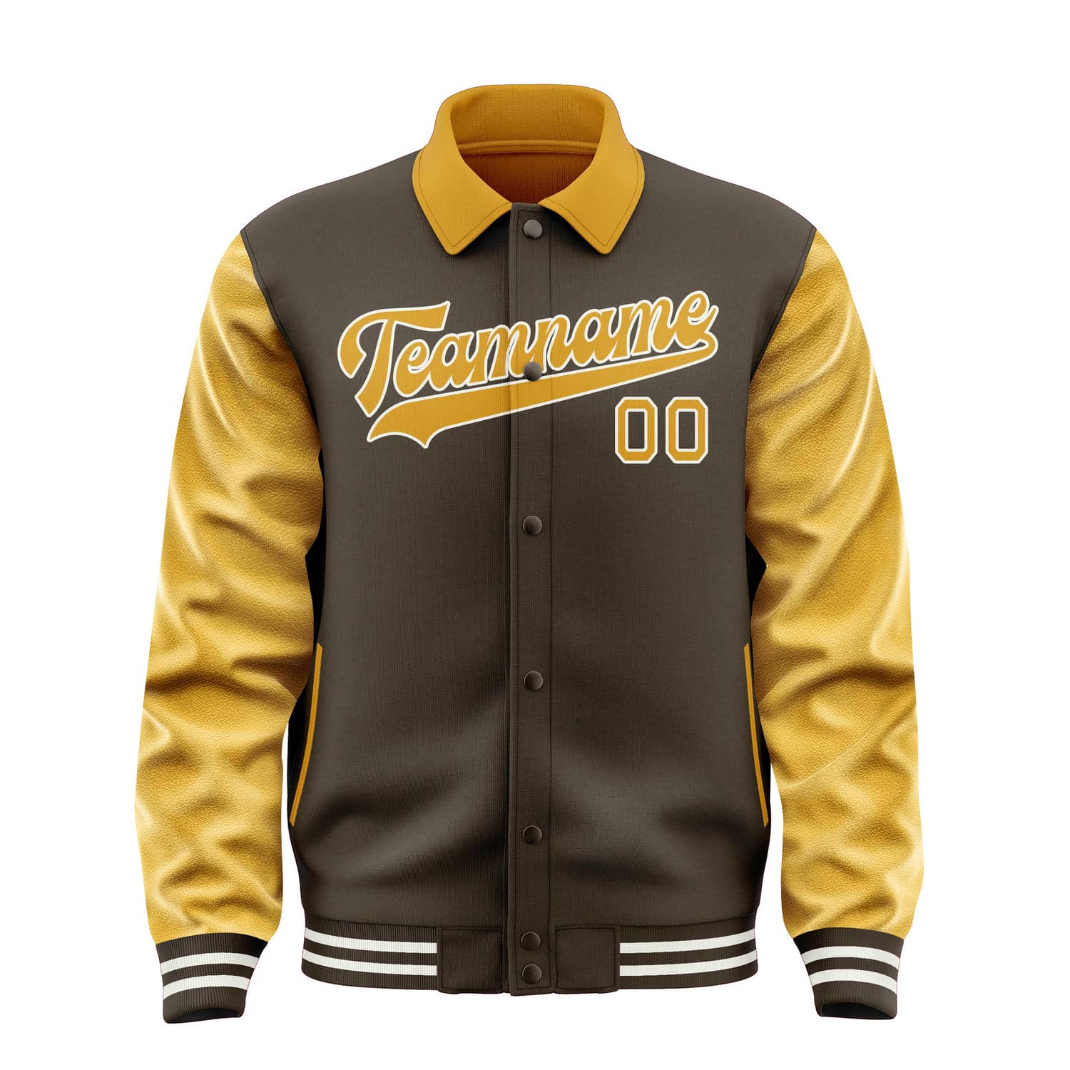 Maßgeschneidertes Braun Gelb Jacke