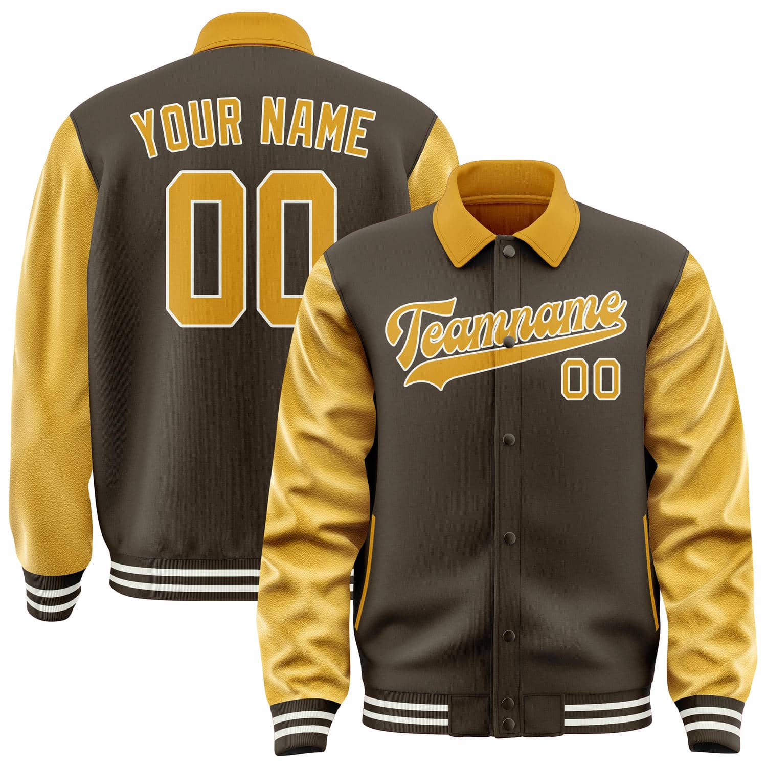 Maßgeschneidertes Braun Gelb Jacke JA010119011817191917