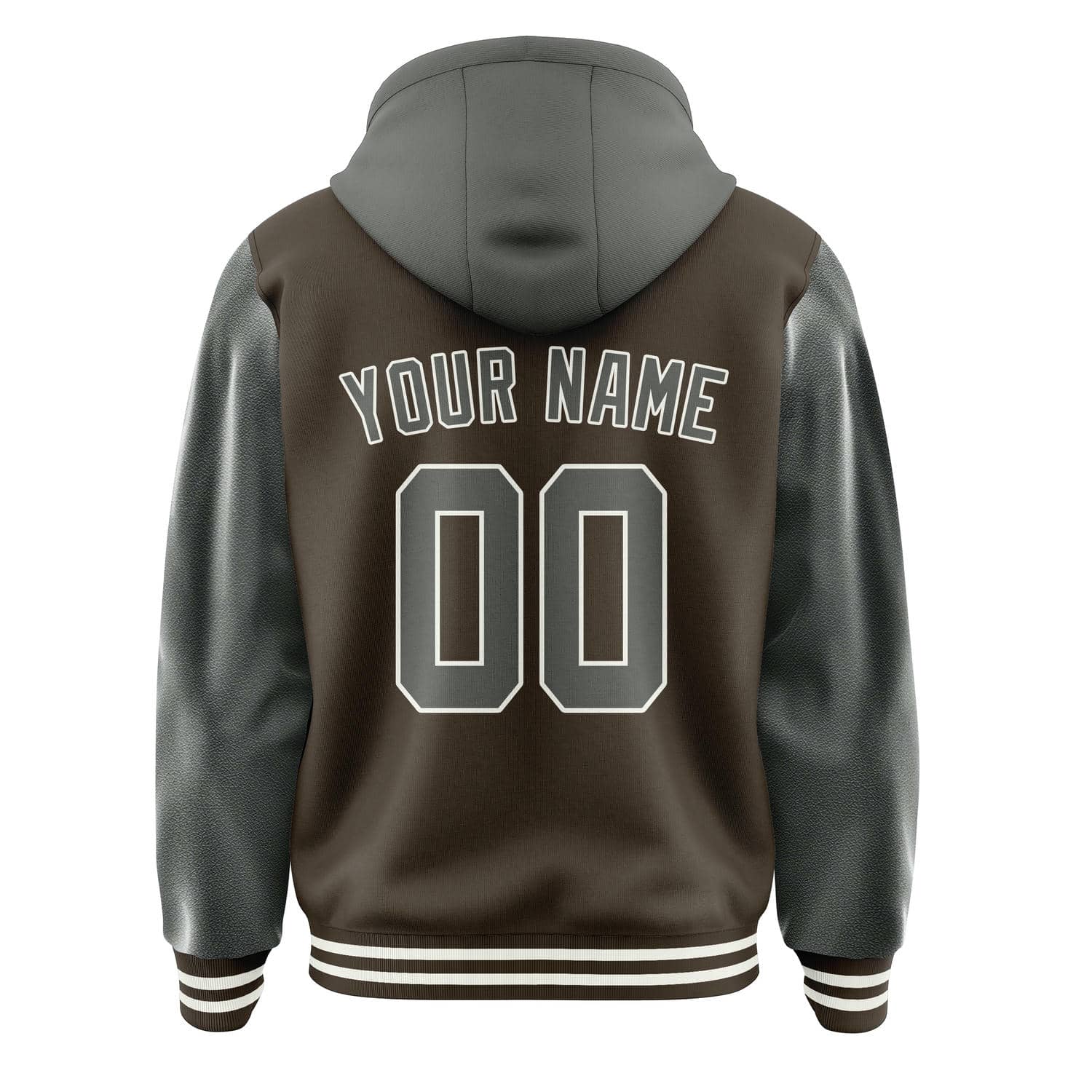 Maßgeschneidertes Braun Dunkelgrau Jacke