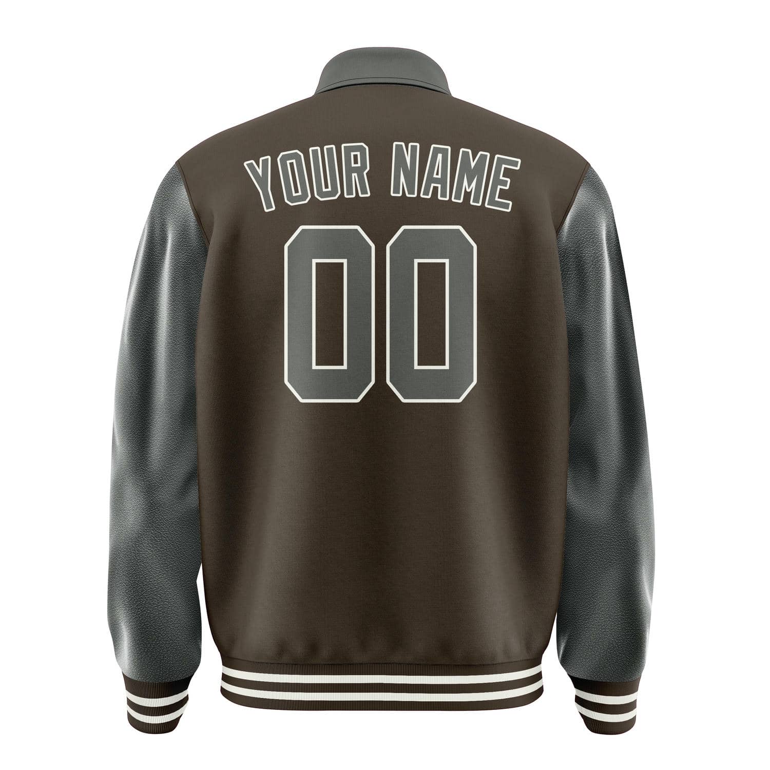 Maßgeschneidertes Braun Dunkelgrau Jacke