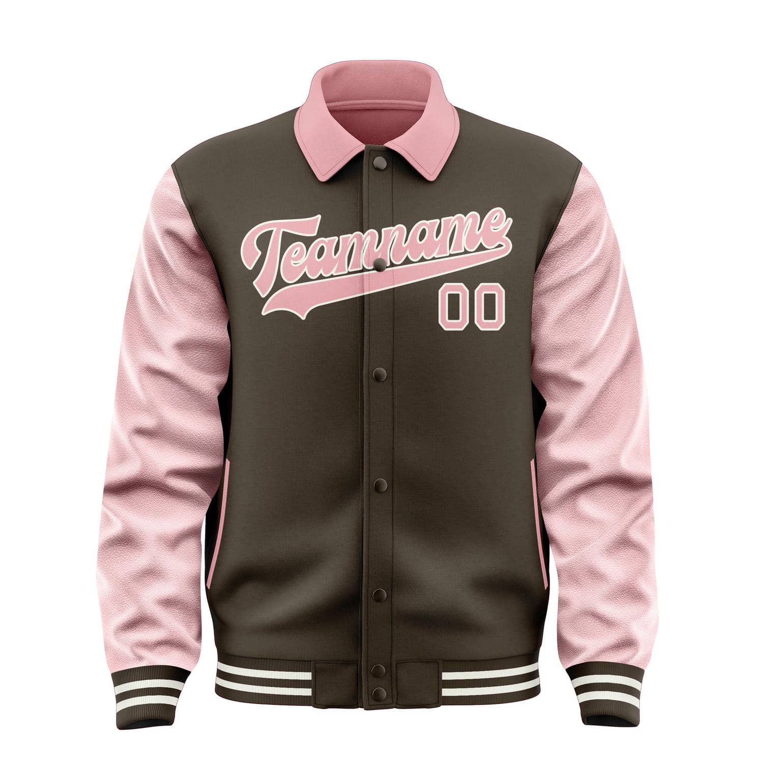 Maßgeschneidertes Braun Rosa Jacke