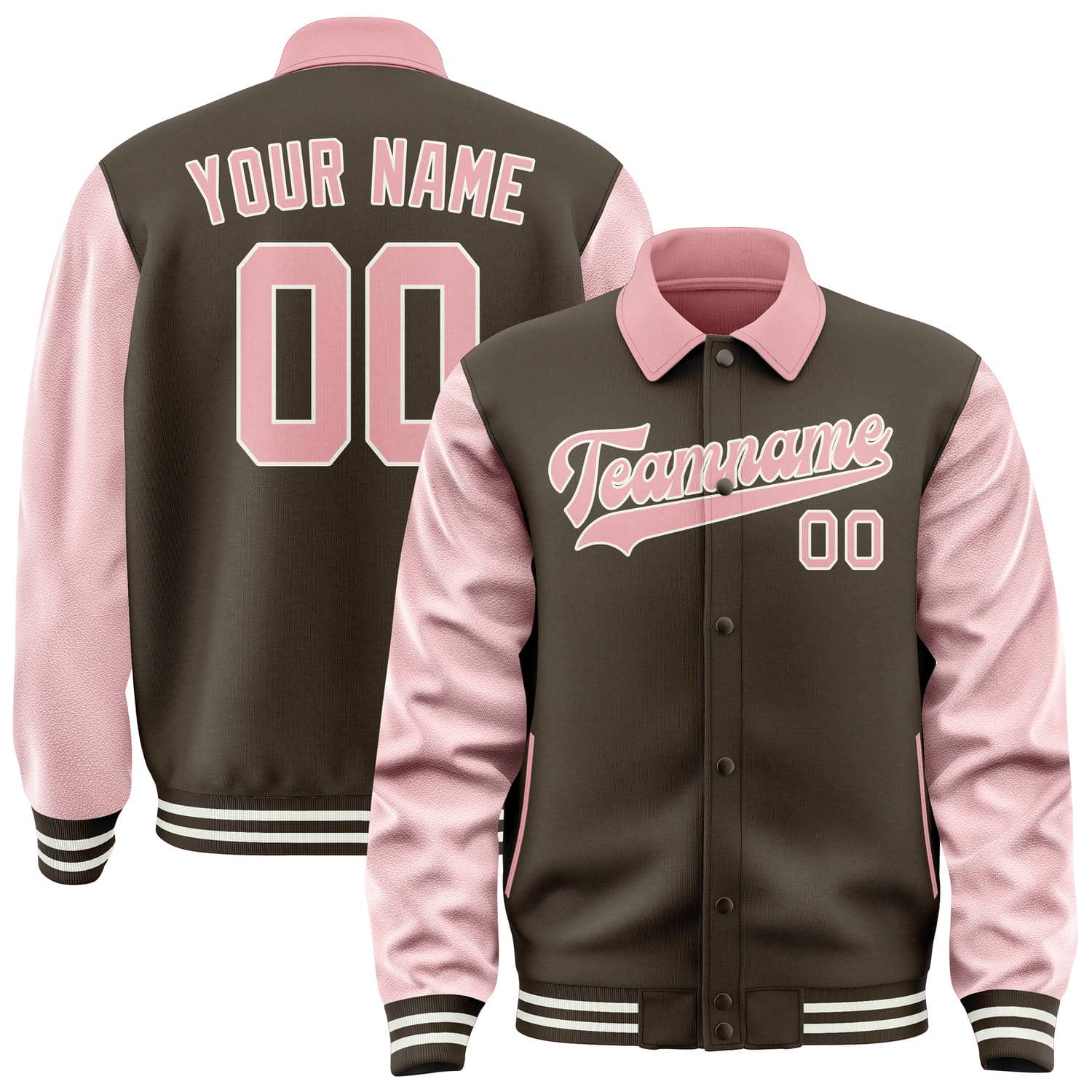 Maßgeschneidertes Braun Rosa Jacke JA010121011817212117