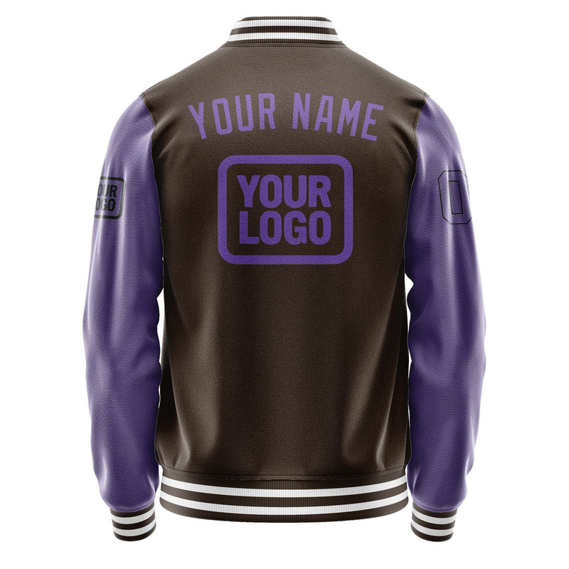 Maßgeschneidertes Braun Lavendel Jacke JA010123011817232317