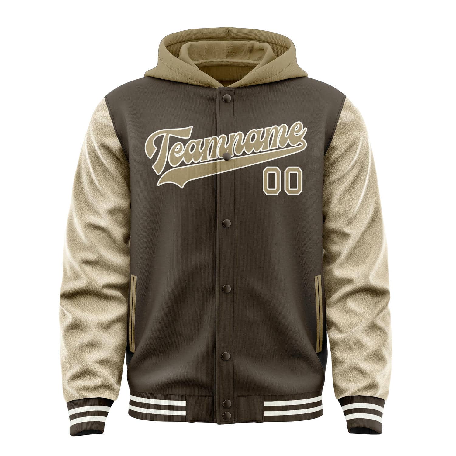 Maßgeschneidertes Braun Hellkhaki Jacke
